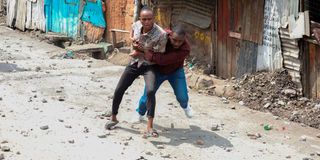 Mathare slum,