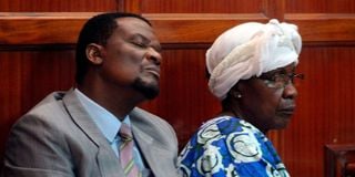 Sirisia MP John Waluke Grace Wakhungu court