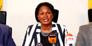 Kenya National Commission on Human Rights chair Roselyne Odede