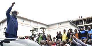 Azimio la Umoja Coalition leader Raila Odinga