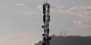 A telecommunication mast 