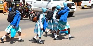 Students in Eldoret town, Uasin Gishu County
