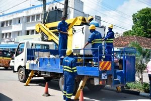 Kenya Power technicians