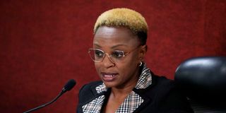 Anti-Corruption Chief Magistrate Eunice Nyutu.