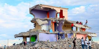 Demolished houses
