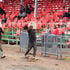 Workers put on the final touches at the Kericho Green Stadium 