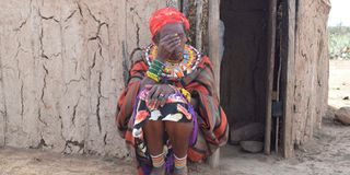 Wako Lolmodooni whose son died in a cattle raid in Loosuk area Samburu West
