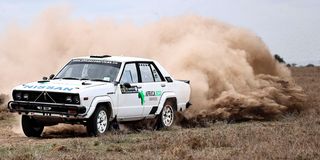 Hamza Anwar navigated by Adnan Din race through Stoni Athi stage