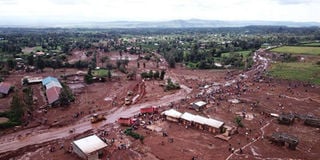 The aftermath of the Solai dam tragedy. 
