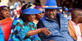  Raila Odinga with Martha Karua