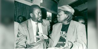 Raila Odinga and Koigi wa Wamwere