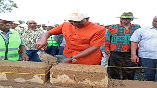 President William Ruto in Nyanza