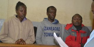Three 'intercessors'arraigned in court after failing to settle an accommodation bill of Sh371,500 at Goshen Inn hotel, Eldoret.