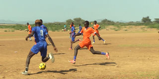 Refugees football at Kakuma