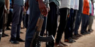 Armed Sudanese civilians 