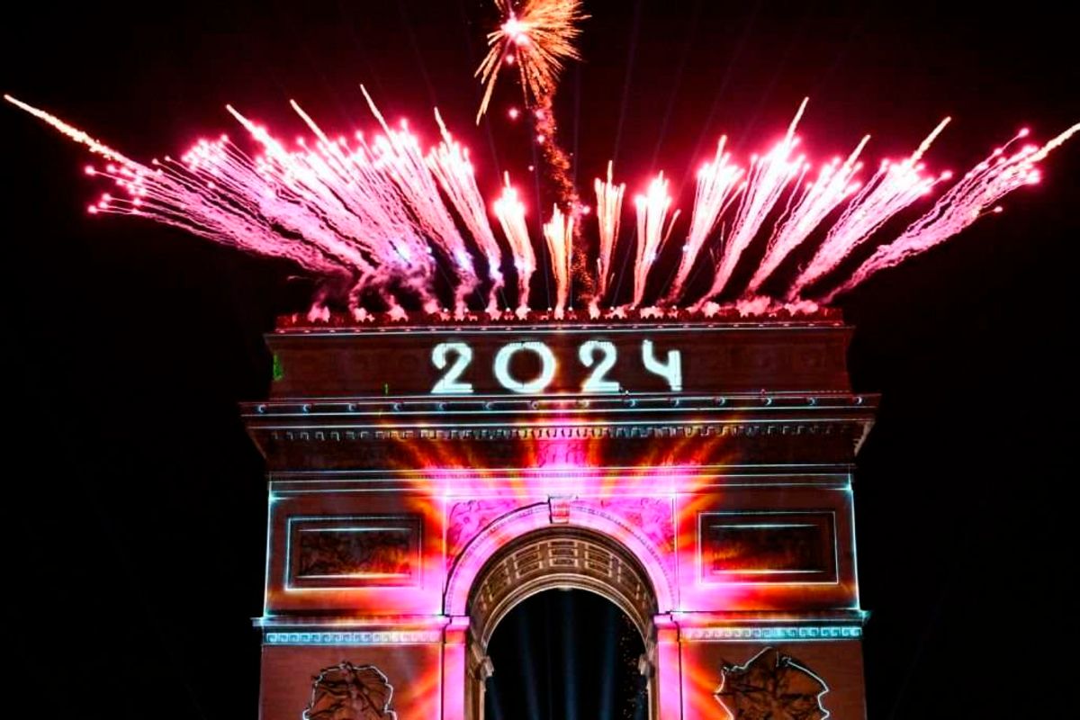 Fireworks, weapons light skies as world enters 2024 Nation
