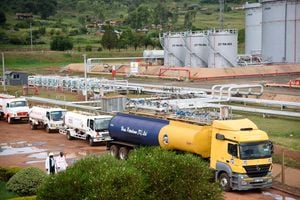 Petrol tankers at Kenya Pipeline Company’s Eldoret Depot
