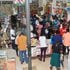 Customers do last-minute school shopping at Veghela Bookshop in Kakamega town