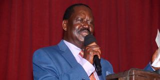 ODM leader Raila Odinga.