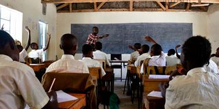 Grade Seven students at Ilmarba Junior Secondary School
