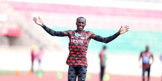 Samuel Gathimba wins 10km race walk 