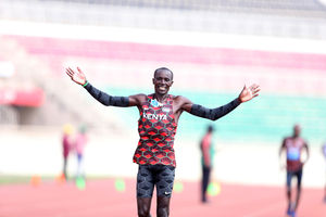 Samuel Gathimba wins 10km race walk 