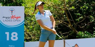 Italian professional golfer Alessandra Fanali 