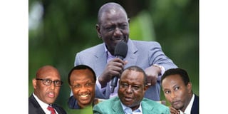 President William Ruto and some of his advisors