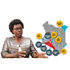 Budget Secretary Margaret Nyakango and a map of the best and worst counties for trading.