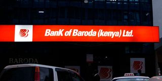 Bank of Baroda branch. 