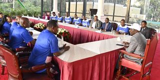 President William Ruto meets a delegation from AFC Leopards