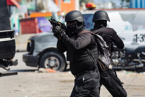 Police in Port-au-Prince, Haiti