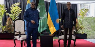 Paul Kagame and Felix Tshisekedi 