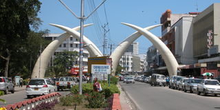 Mombasa County monument tusks