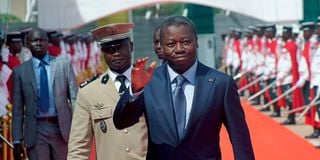 Togolese President in Bamako, Mali.