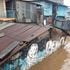 Flooded homes are seen at Mukuru-Kayaba slum