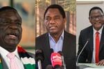 Zimbabwean President Emmerson Mnangagwa, Zambian President Hakainde Hichilema and Malawian President Lazarus Chakwera.