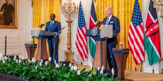 William Ruto and Joe Biden