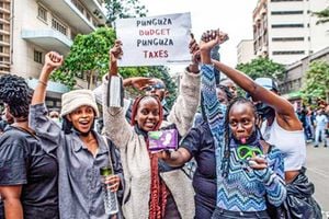 protesters during the Anti-finance bill 