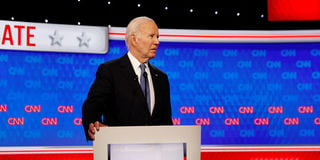 U.S. President Joe Biden attends the first presidential debate