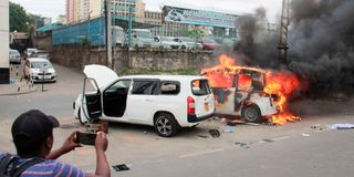 vandalised cars 