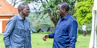 William Ruto and Raila Odinga