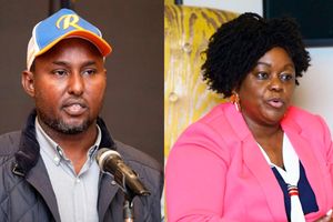 Junet Mohamed and Millie Odhiambo