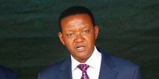 Dr Alfred Mutua, former governor of Machakos County. 