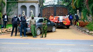 car that police towed away from Jimi Wanjigi's home