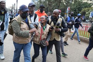 Cecilia Ngunjiri, a journalist who was attacked by police