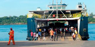 Likoni ferry crossing channel