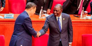 William Ruto and Xi Jinping