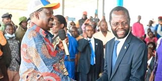 Raila Odinga and Anyang' Nyong'o