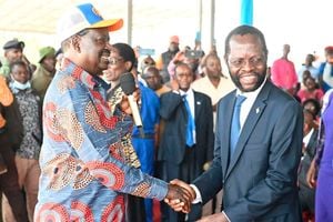 Raila Odinga and Anyang' Nyong'o